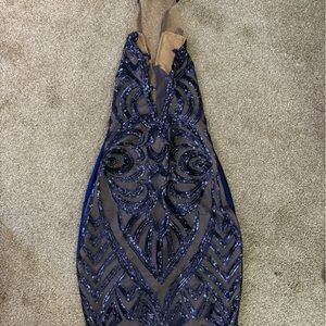 Navy custom dress